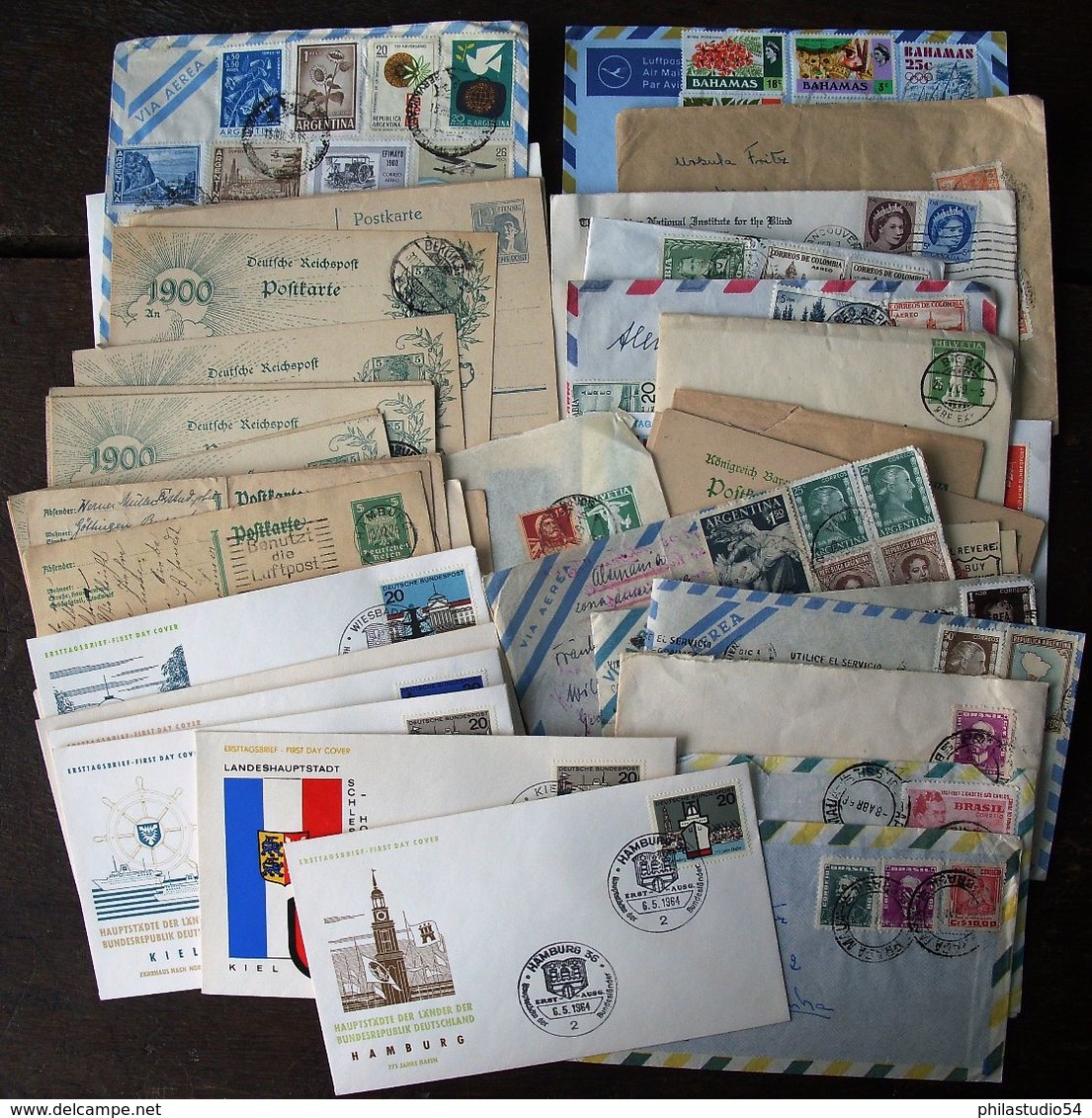 Alle Welt / Worldwide: About 1.500 Covers And Cards - Geschätzt 1.500 Briefe Und Karten - Vrac (min 1000 Timbres)