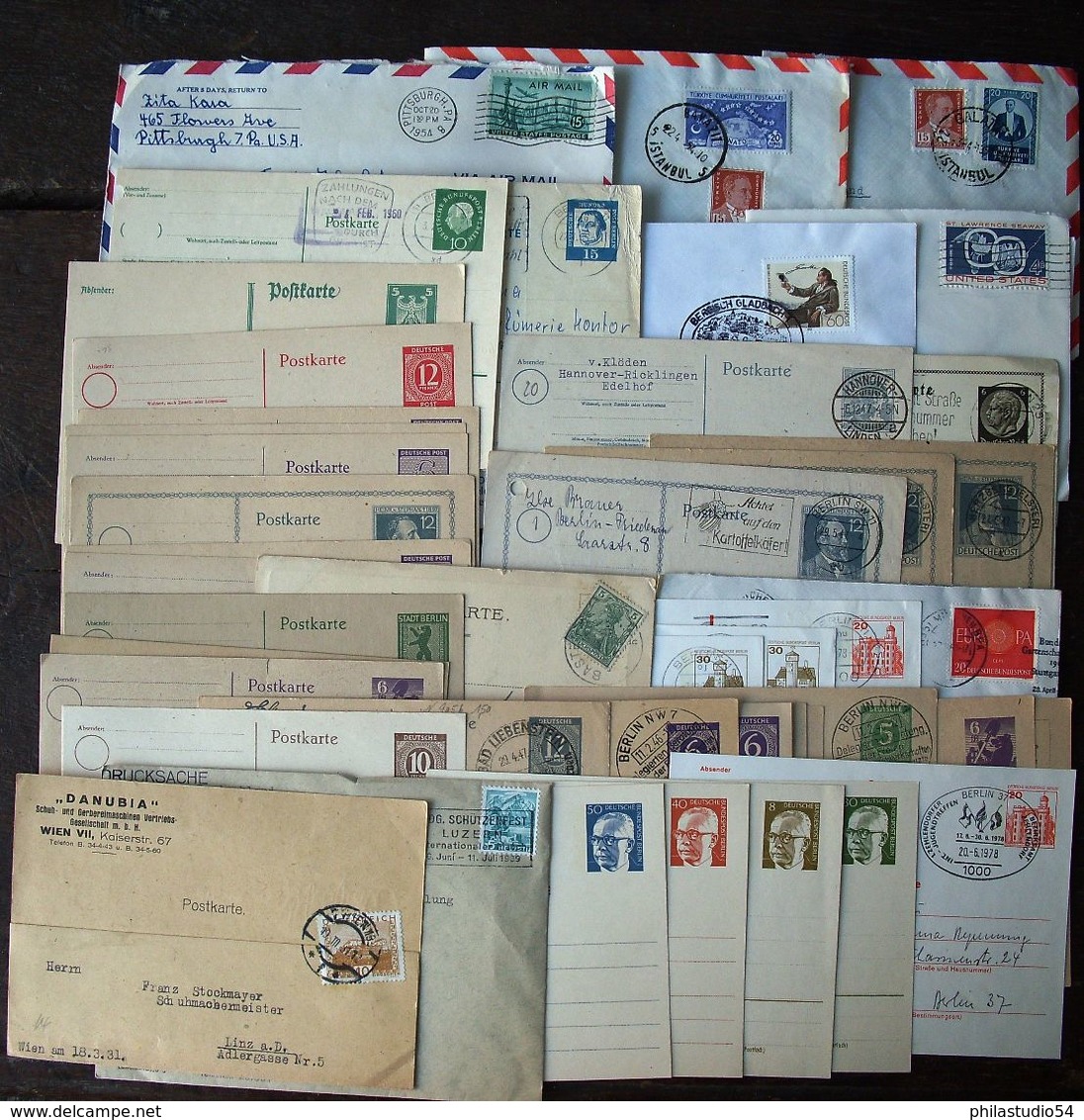 Alle Welt / Worldwide: About 1.500 Covers And Cards - Geschätzt 1.500 Briefe Und Karten - Vrac (min 1000 Timbres)