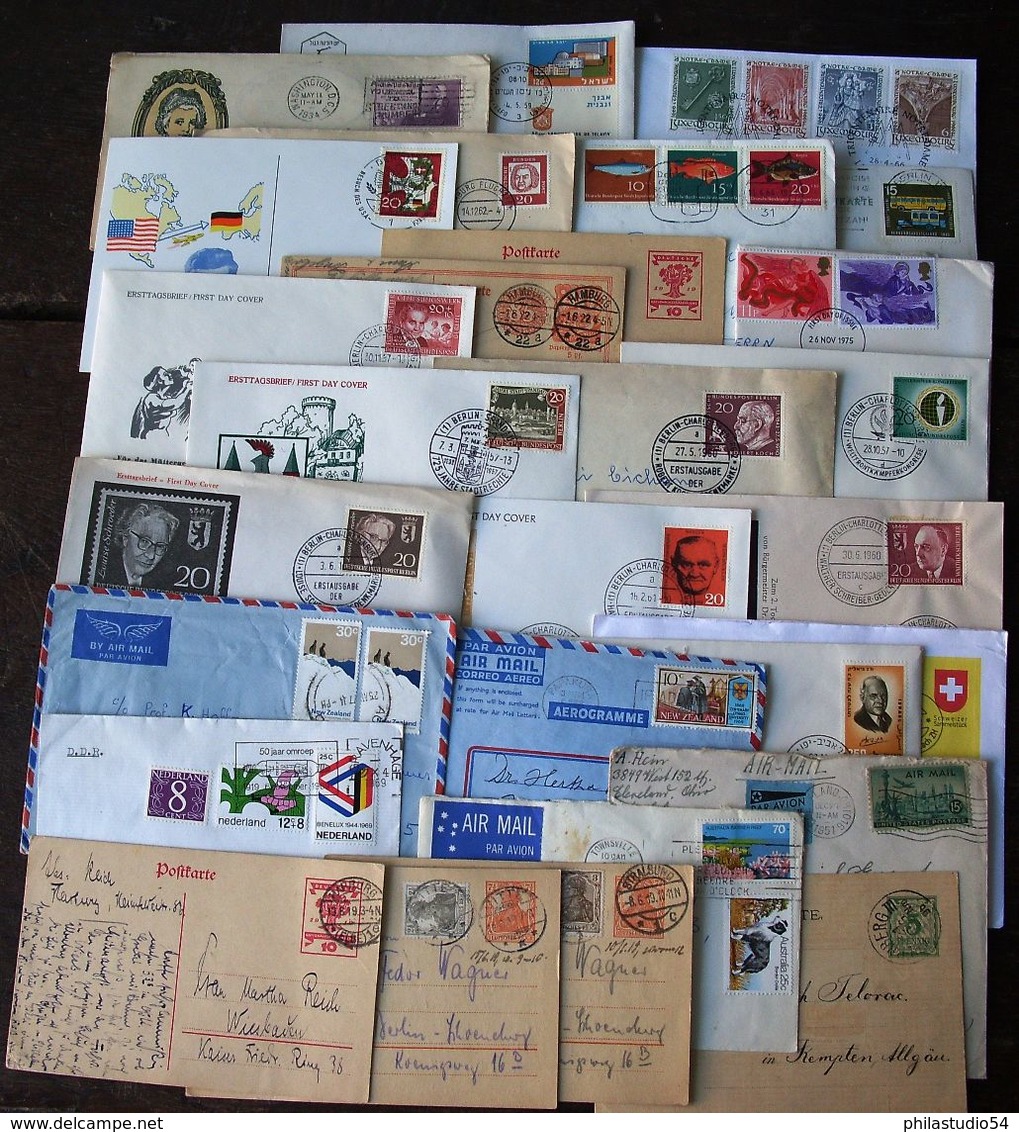 Alle Welt / Worldwide: About 1.500 Covers And Cards - Geschätzt 1.500 Briefe Und Karten - Lots & Kiloware (mixtures) - Min. 1000 Stamps