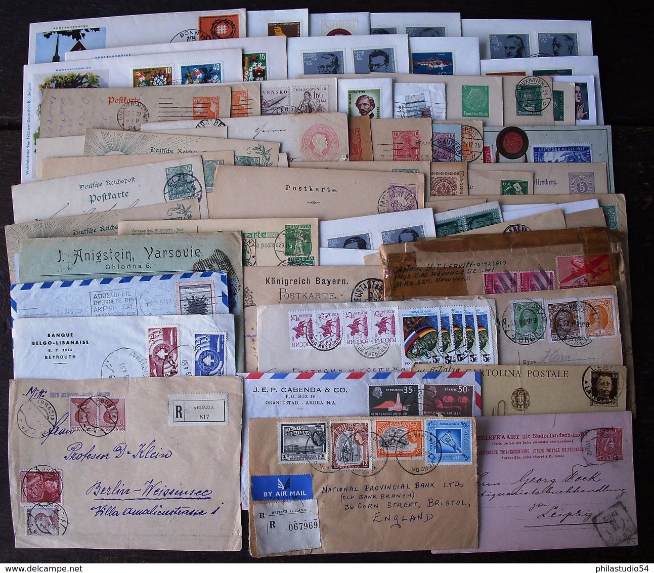 Alle Welt / worldwide: about 1.500 covers and cards - geschätzt 1.500 Briefe und Karten