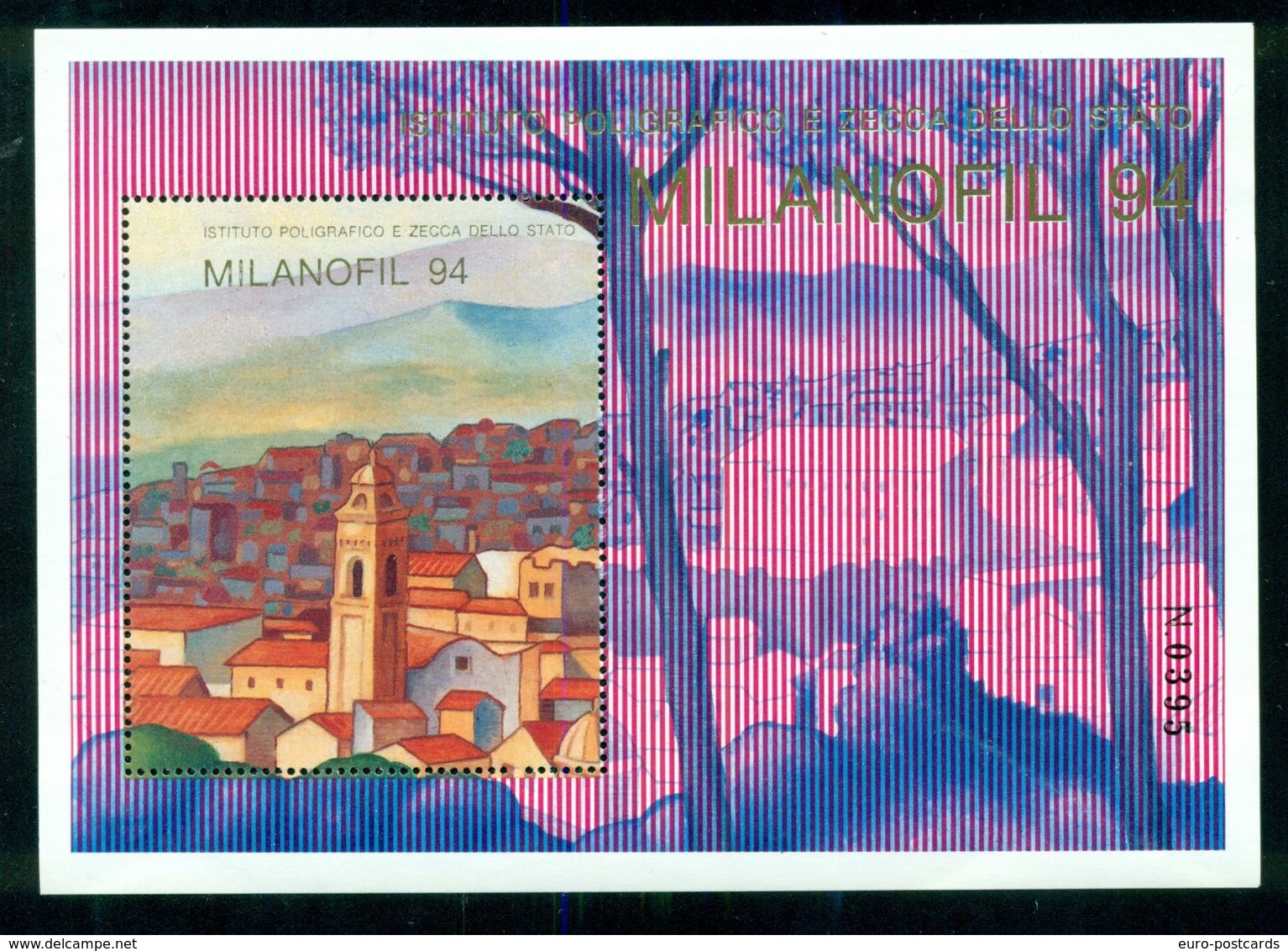 ERINNOFILI- MILANOFIL-BORSE E SALONI COLLEZIONISMO-FOGLIETTO IPZS--1994 - Vignetten (Erinnophilie)