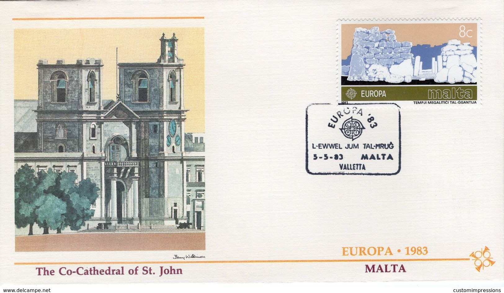 MALTA  - 1983 EUROPA Stamps - Inventions     FDC4320 - Malta