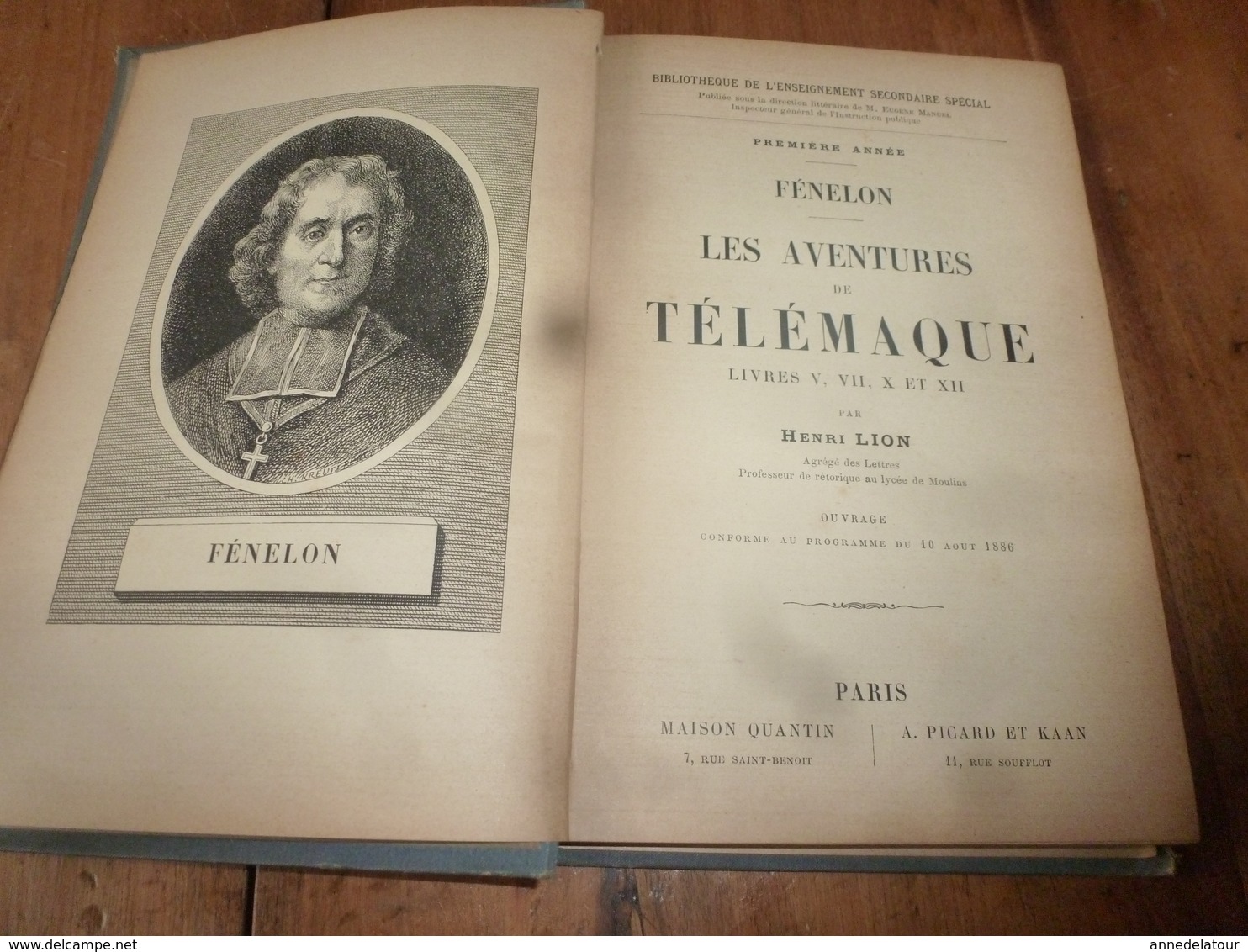 1886 Fénelon (TELÉMAQUE)  Par Henri Lion - 1801-1900