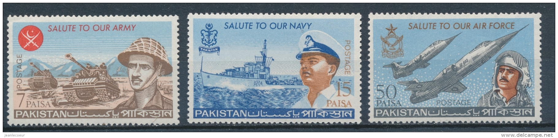 Pakistan 1965 Mi: 221-223 (PF/MNH/Neuf Sans Ch/**)(3385) - Pakistan