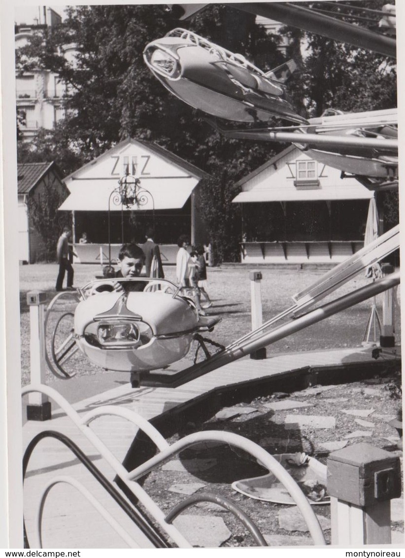 Vieux  Papier : Photo Env. 18 Par 12,5  Cm :  Flers , Orne :fête  Foraine  , Avion  Manège - Unclassified