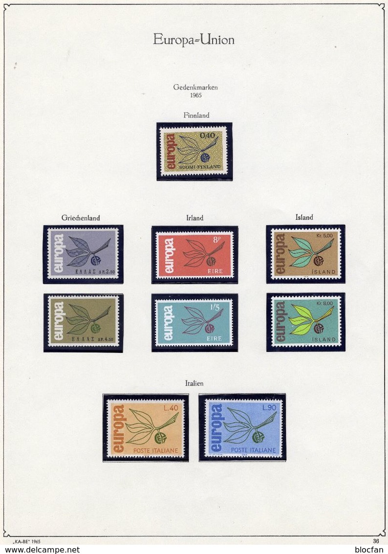 EUROPA Sets 1965+Georgien 507/4A/B,Blocks 35-38 ** 63€ Blocs S/s Sheets Zweige Mit Frucht M/s Bf 50 Years CEPT 2006 - Verzamelingen & Reeksen