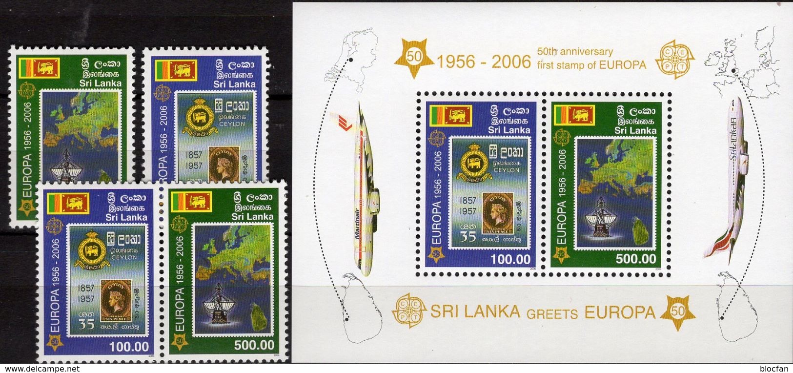 EUROPA Sets 1965+Georgien 507/4A/B,Blocks 35-38 ** 63€ Blocs S/s Sheets Zweige Mit Frucht M/s Bf 50 Years CEPT 2006 - Collections, Lots & Series