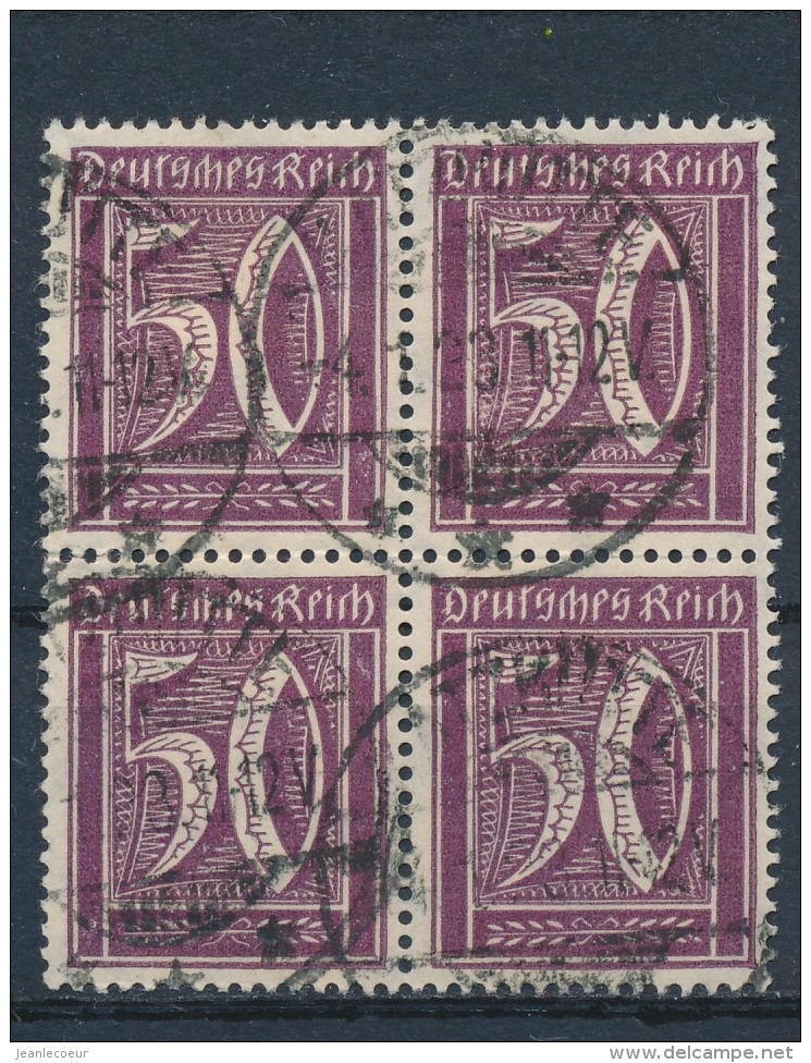 Duitse Rijk/German Empire/Empire Allemand/Deutsche Reich 1921 4 Block Mi: 183  (Gebr/used/obl/o)(3401) - Gebruikt