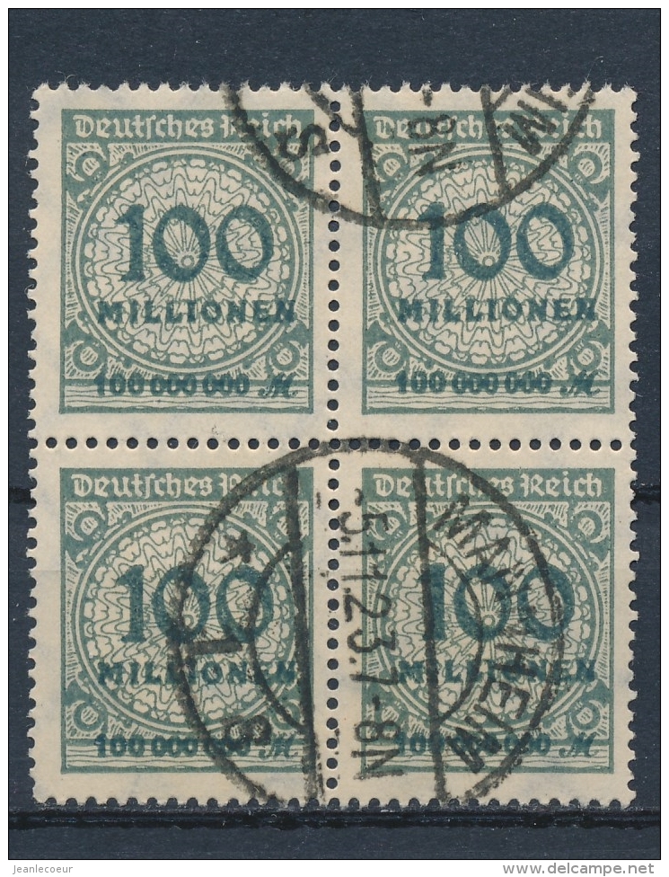 Duitse Rijk/German Empire/Empire Allemand/Deutsche Reich 1923 4 Block Mi: 322A  (Gebr/used/obl/o)(3402) - Gebruikt