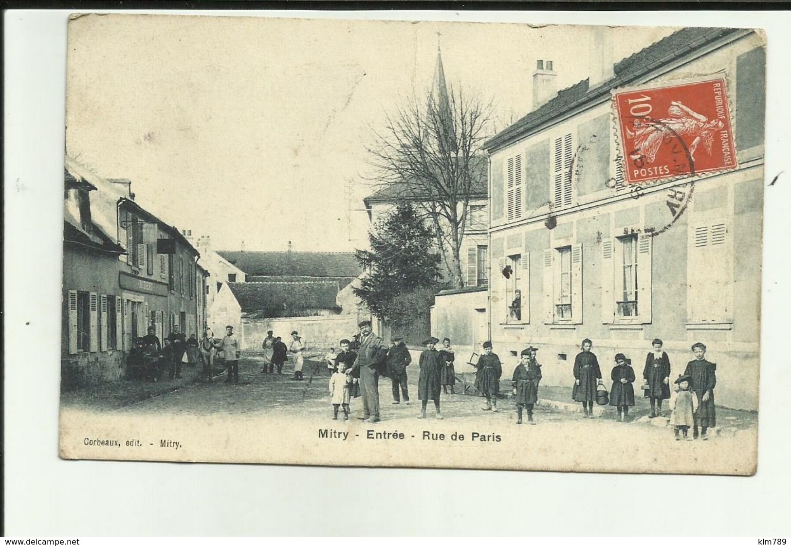 77 - Seine Et Marne - Mitry - Rue De Paris - Enfants - école -  -Réf.111 - Mitry Mory