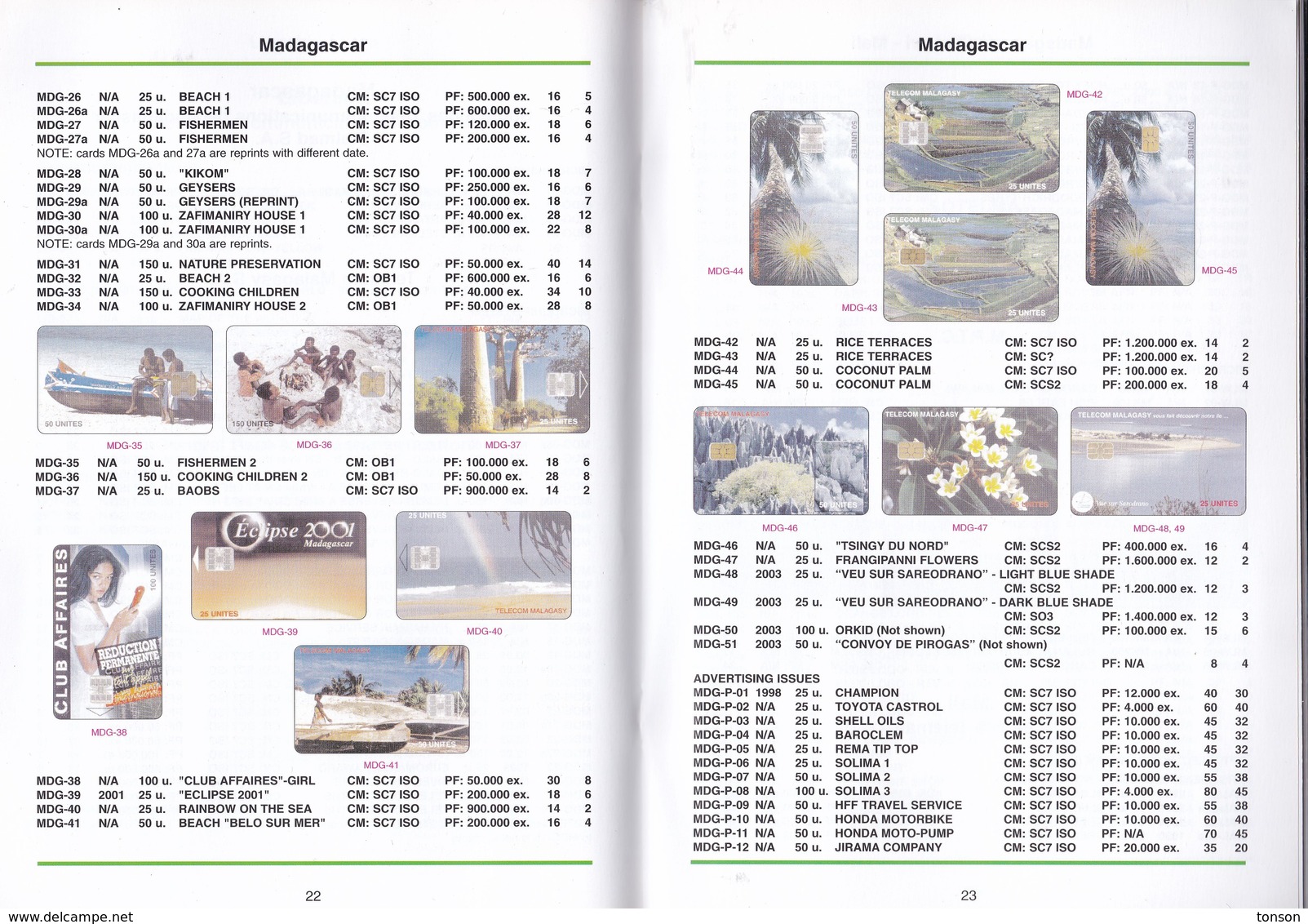 World Phonecard Catalogue "Red" - 11.1, Africa 2, Update 1 - 2004 - Supplies And Equipment