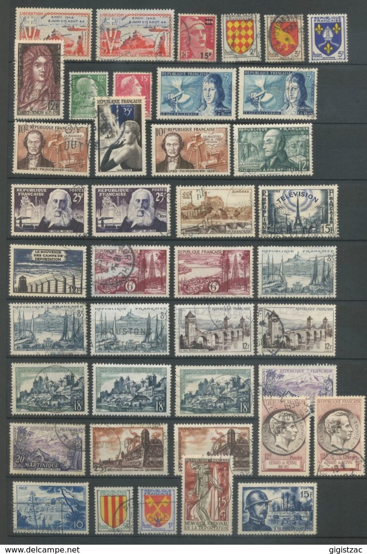 ALBUM PLUSIEURS CENTAINES DE TIMBRES DE FRANCE