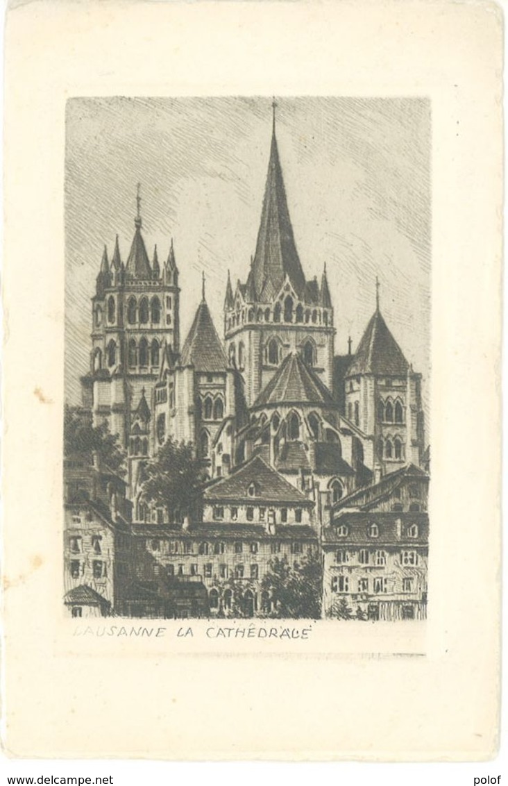 LAUSANNE - La Cathédrale- Eau Forte      (103327) - Au