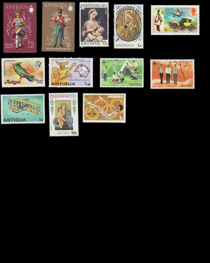 Antigua Mini Collection Of 12 Stamps - Other & Unclassified