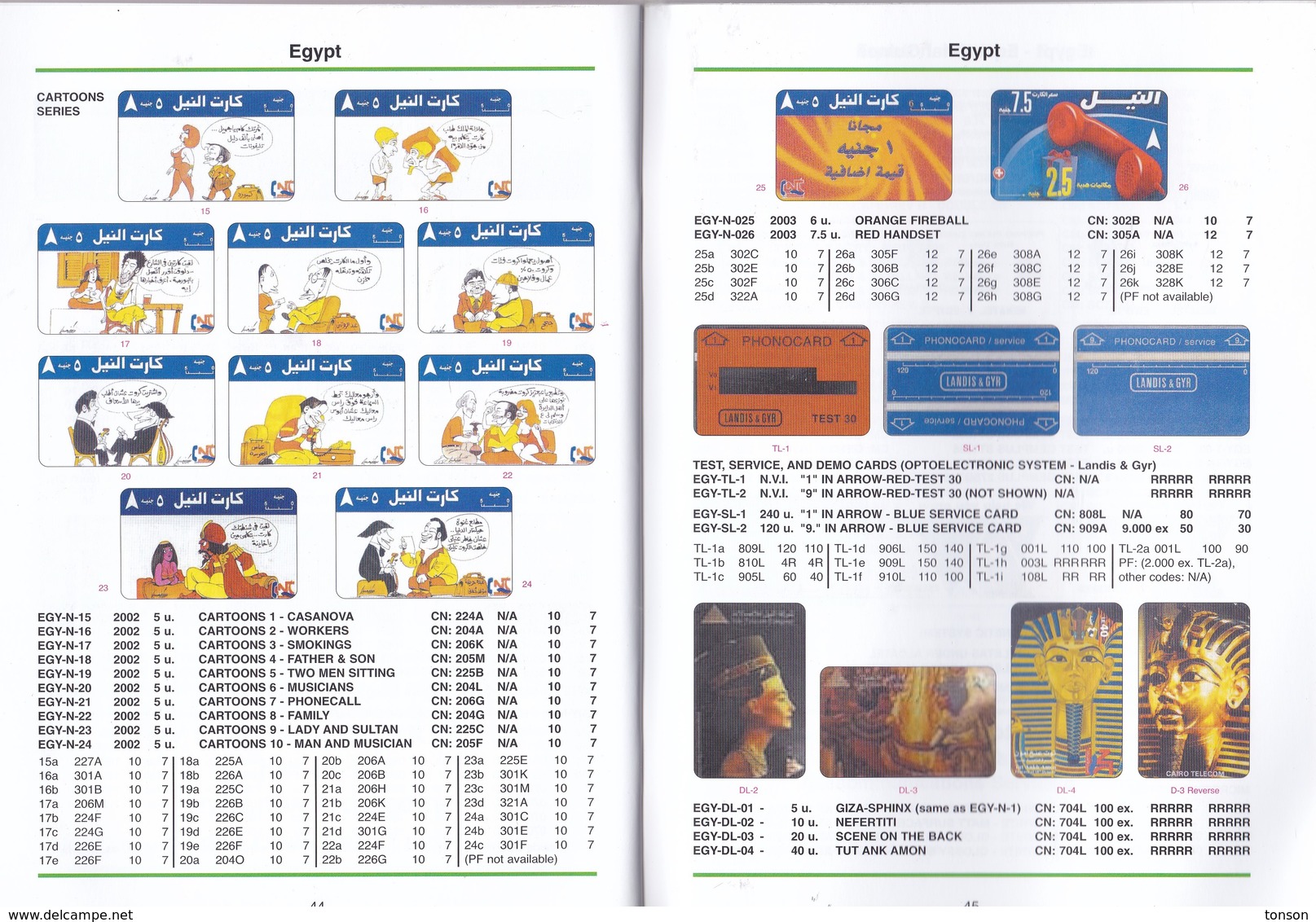 World Phonecard Catalogue "Red" - 10.1, Africa 1, Update 1 - 2004 - Matériel