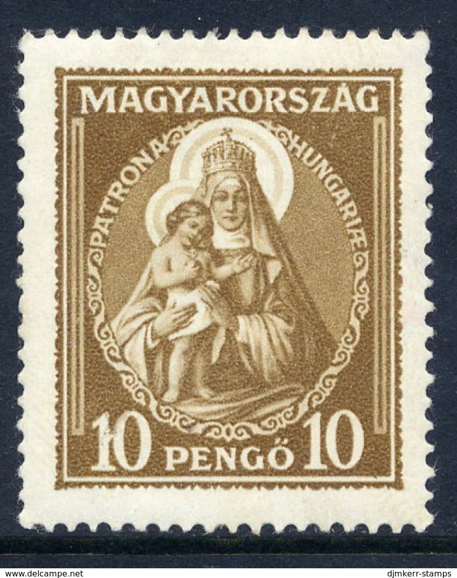 HUNGARY 1932 Patrona Hungariae 10 Ft. LHM / *.  Michel 487 - Unused Stamps