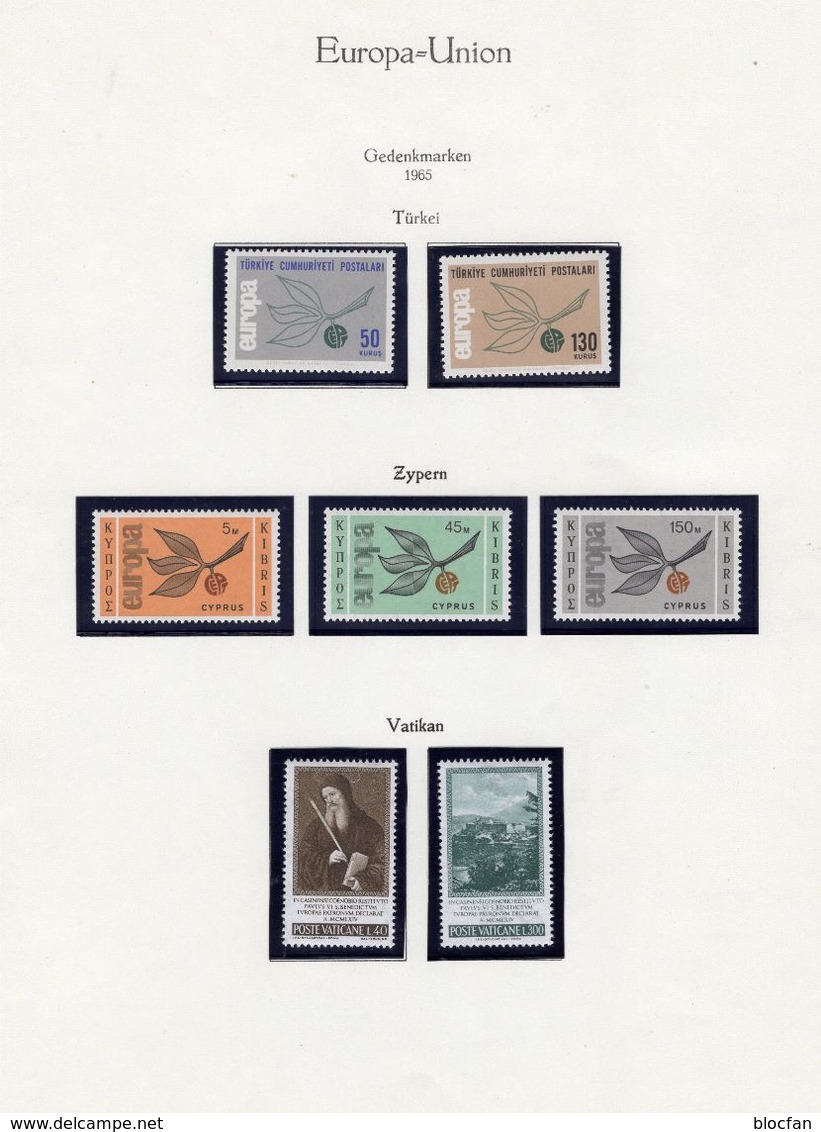 EUROPA 1965+TK-Cyprus 630/1A/B,ZD,Block 24 ** 71€ Hojas Blocs Ss Sheets Zweige Mit Frucht M/s Bf 50 Years CEPT 2006 - Collections, Lots & Séries