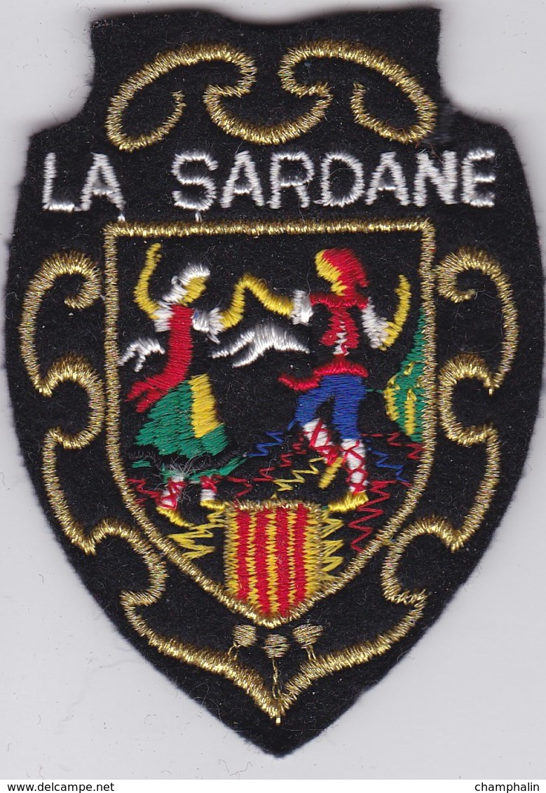 Ecusson Tissu - La Sardane - Danse Catalane - Blason - Armoiries - Héraldique - Stoffabzeichen