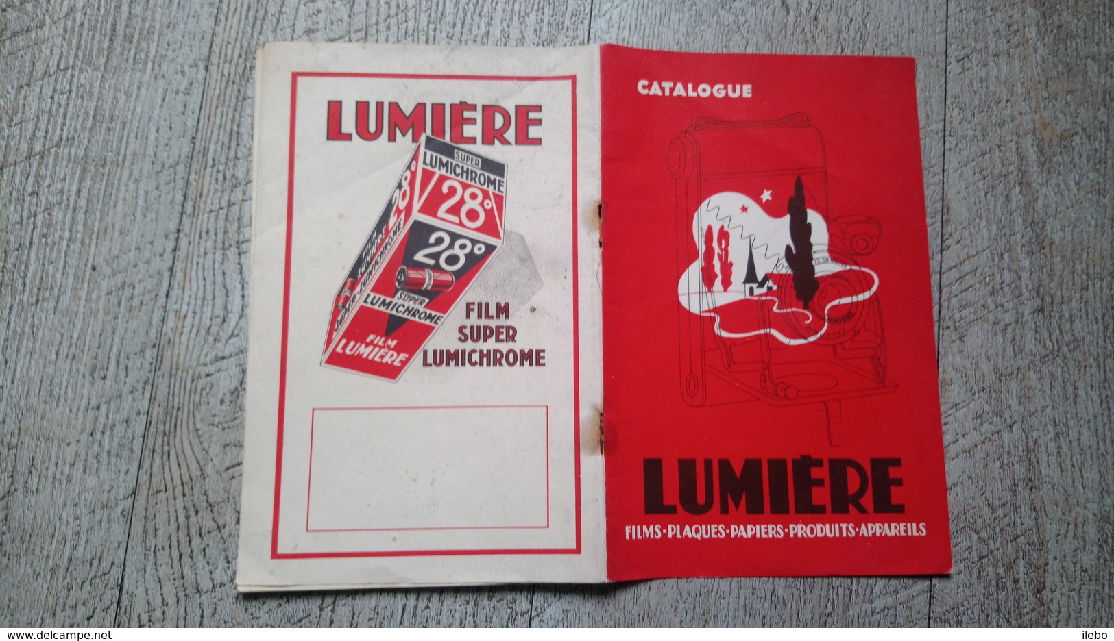 Catalogue Lumière Films Plaques Papiers Produits Appareils Photos - Other & Unclassified