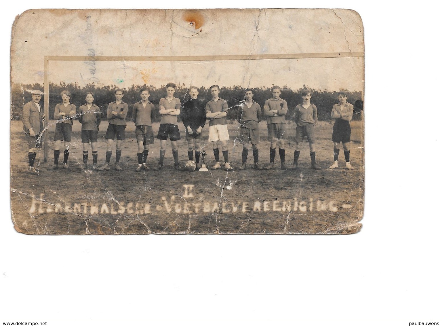 Herentals, Voetbal, Ploegfoto Herenthalsche Voetbalvereeniging. - Herentals