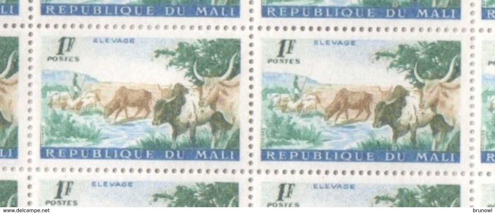 Mali MNH Sheet Of 1961 1F Agriculture Series Stamps - Mali (1959-...)
