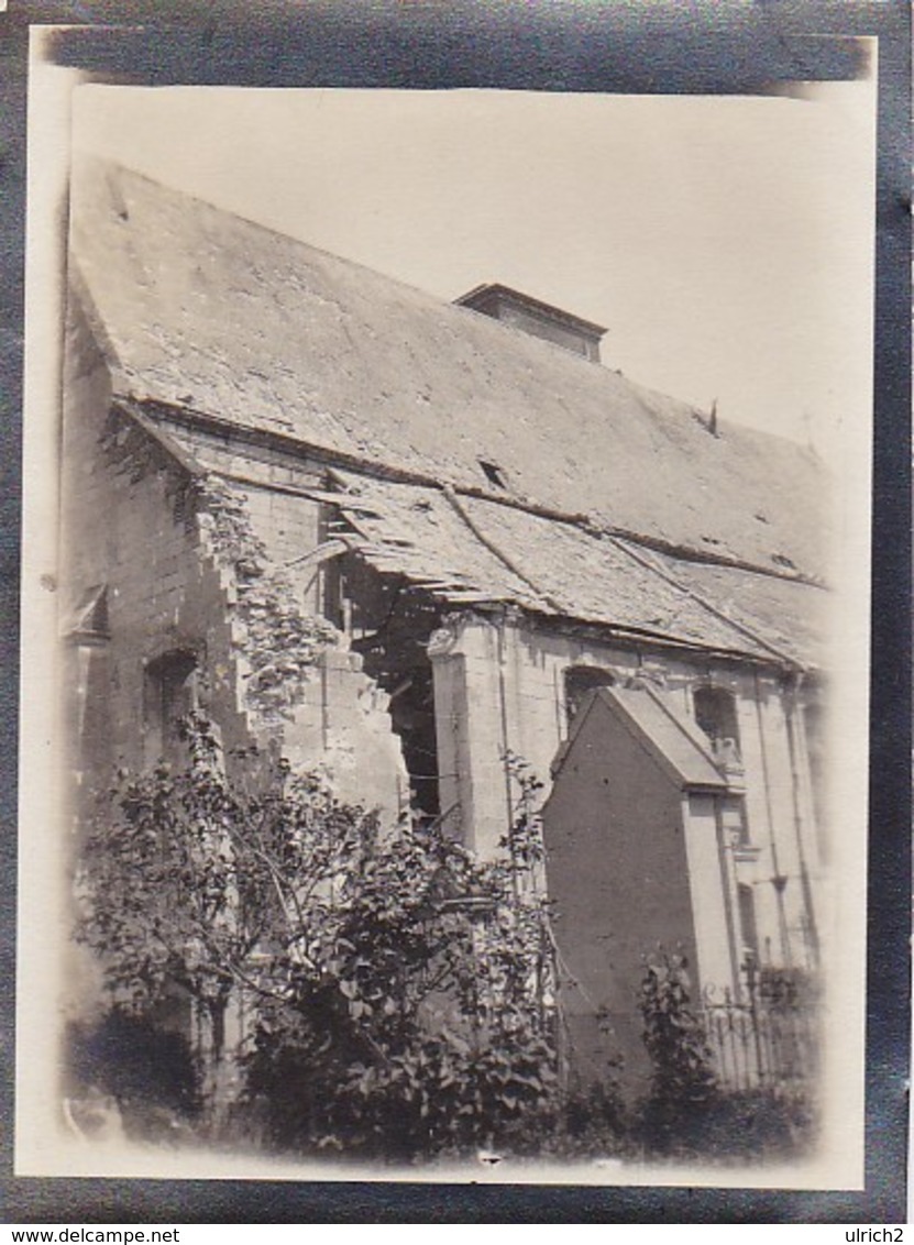 Foto Zerstörte Kirche - 1. WK - 8*6cm (33670) - Krieg, Militär