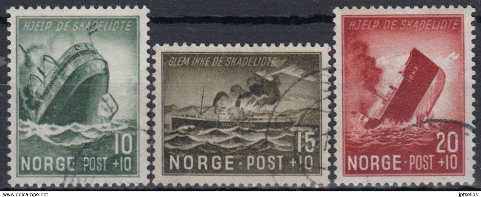 NORUEGA 1944 Nº 257/59 USADO - Usados