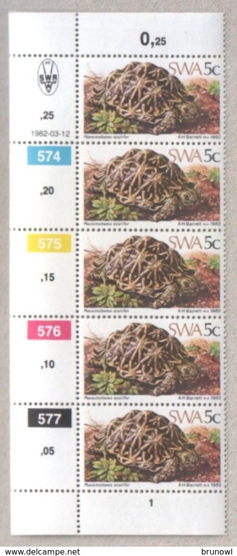 South West Africa 1982 Turtles Stamps MNH Blocks - Africa (Other)