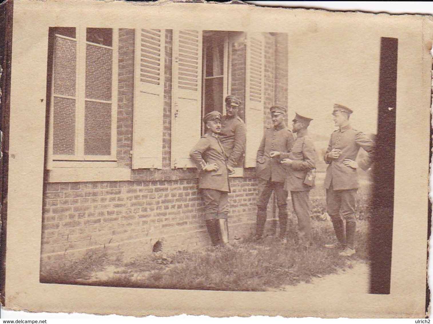 Foto Gruppe Deutscher Soldaten - 1. WK - 10*7cm (33685) - War, Military