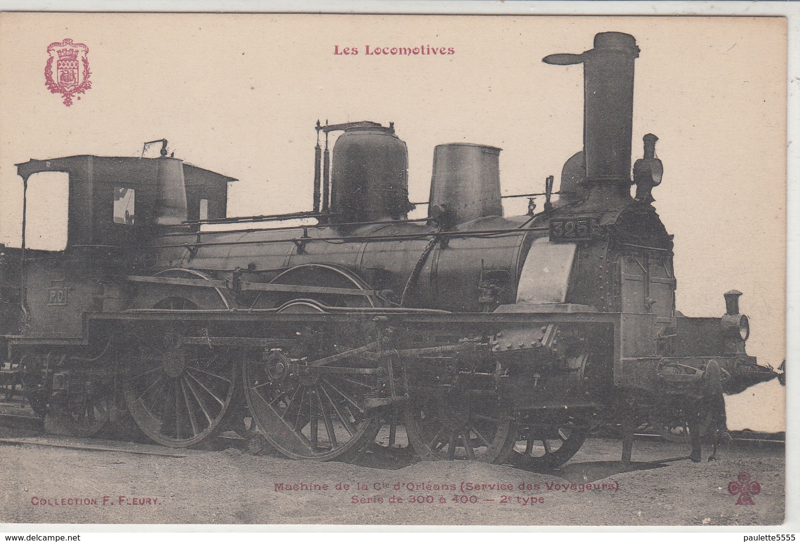 CPA-LOCOMOTIVES-Machine De La Cie D'Orléans (service Des Voyageurs) Série De 300 à 400-2e Type-TBE - Autres & Non Classés