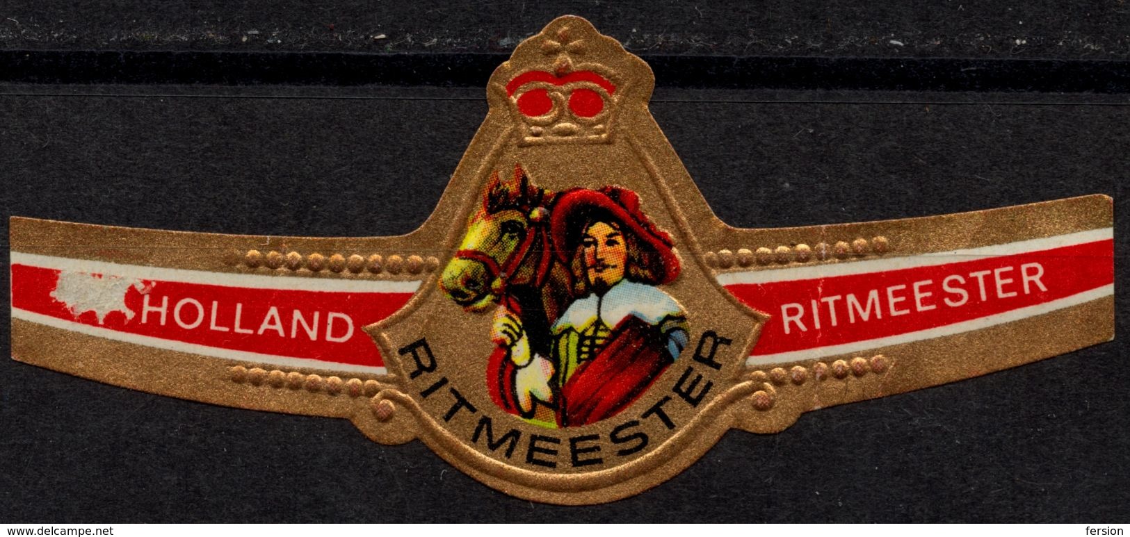 Netherlands / Ritmeester - Horse - CIGAR Label Vignette - Etiquetas