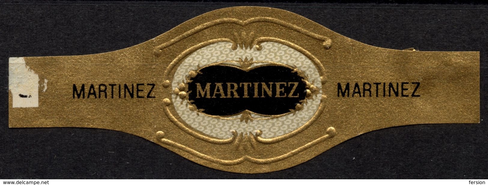 NEW YORK USA / Martinez - CIGAR CIGARS Label Vignette - Etiquetas