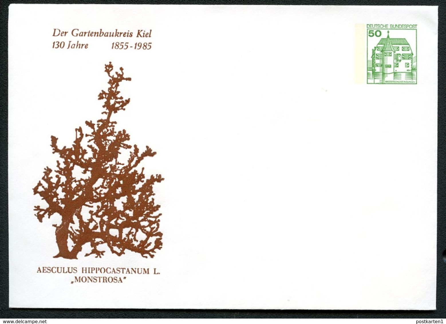 Bund PU113 C2/008 Privat-Umschlag ROSSKASTANIE Kiel 1985 - Private Covers - Mint