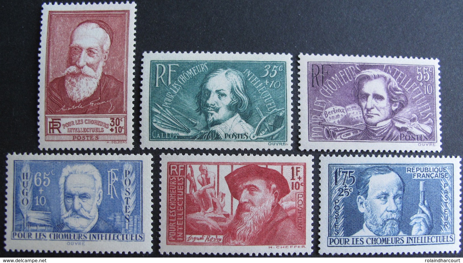 Lot FD/1144 - 1938 - AU PROFIT DES CHÔMEURS INTELLECTUELS - N°380 à 385 NEUFS** - Cote : 90,00 € - Unused Stamps