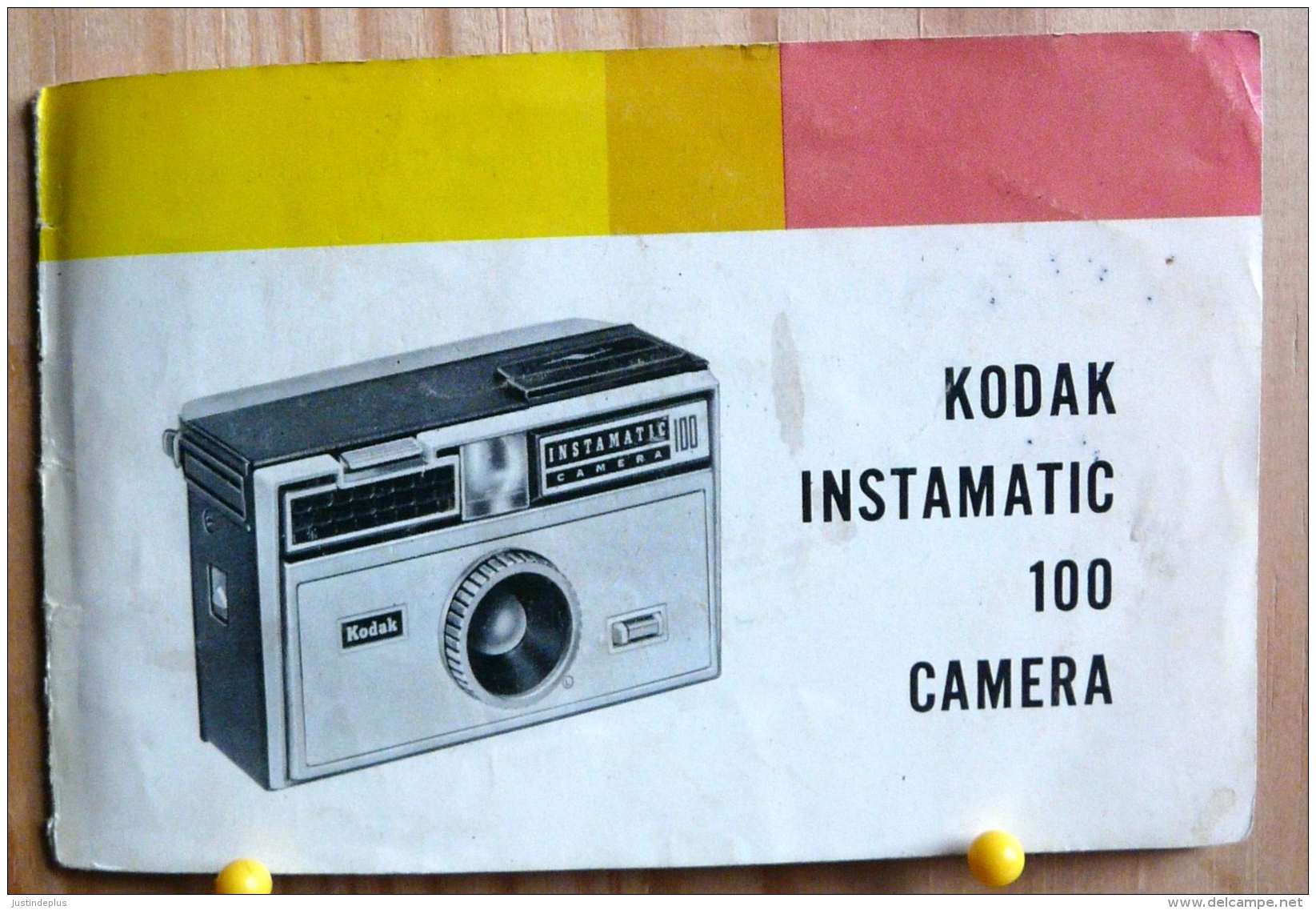 NOTICE APPAREIL PHOTO KODAK INSTAMATIC 100 CAMERA EN FRANCAIS PLUSIEURS SCAN - Matériel & Accessoires