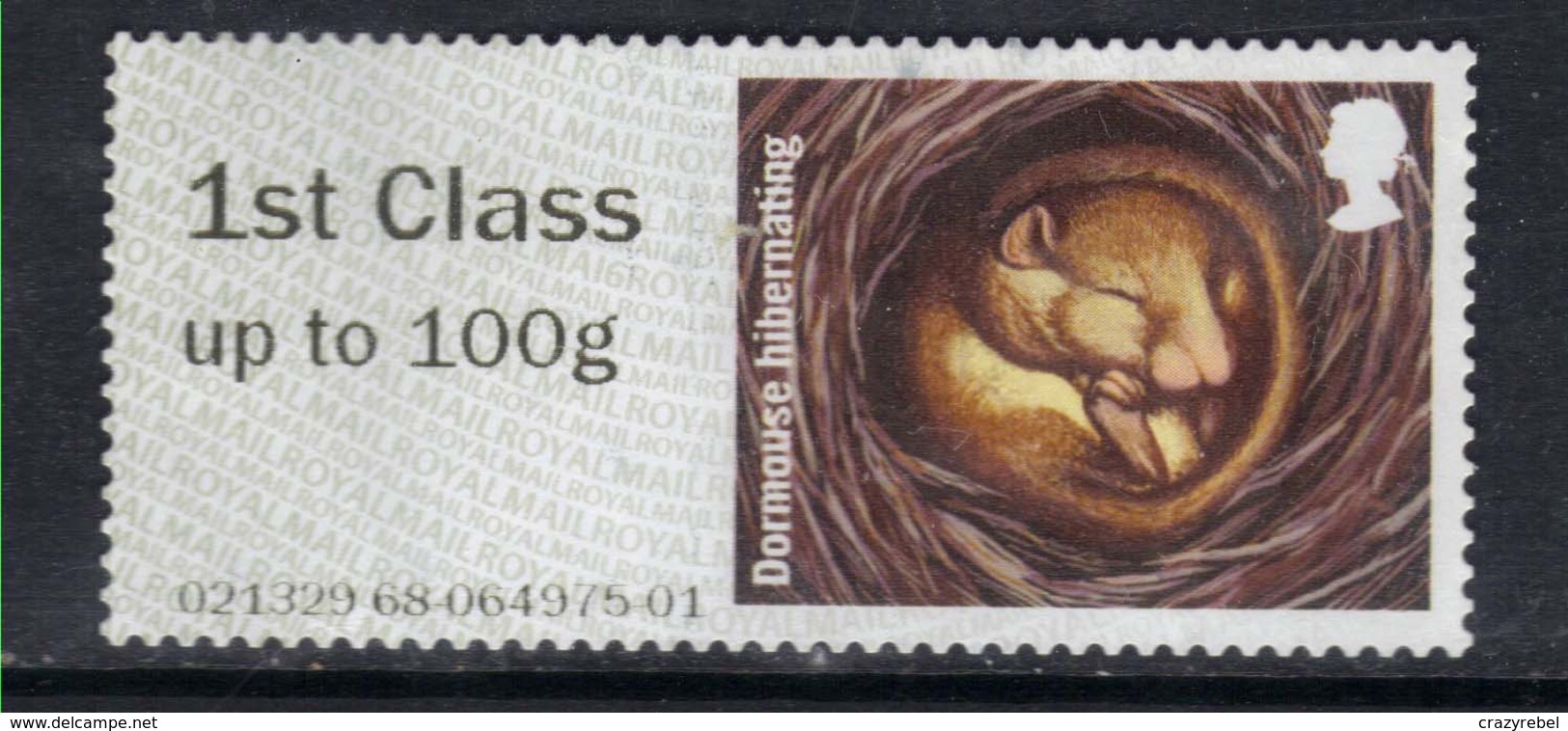 GB 2016 QE2 1st Up To 100gms Post & Go Dormouse Hibenating No Gum ( K443 ) - Post & Go Stamps