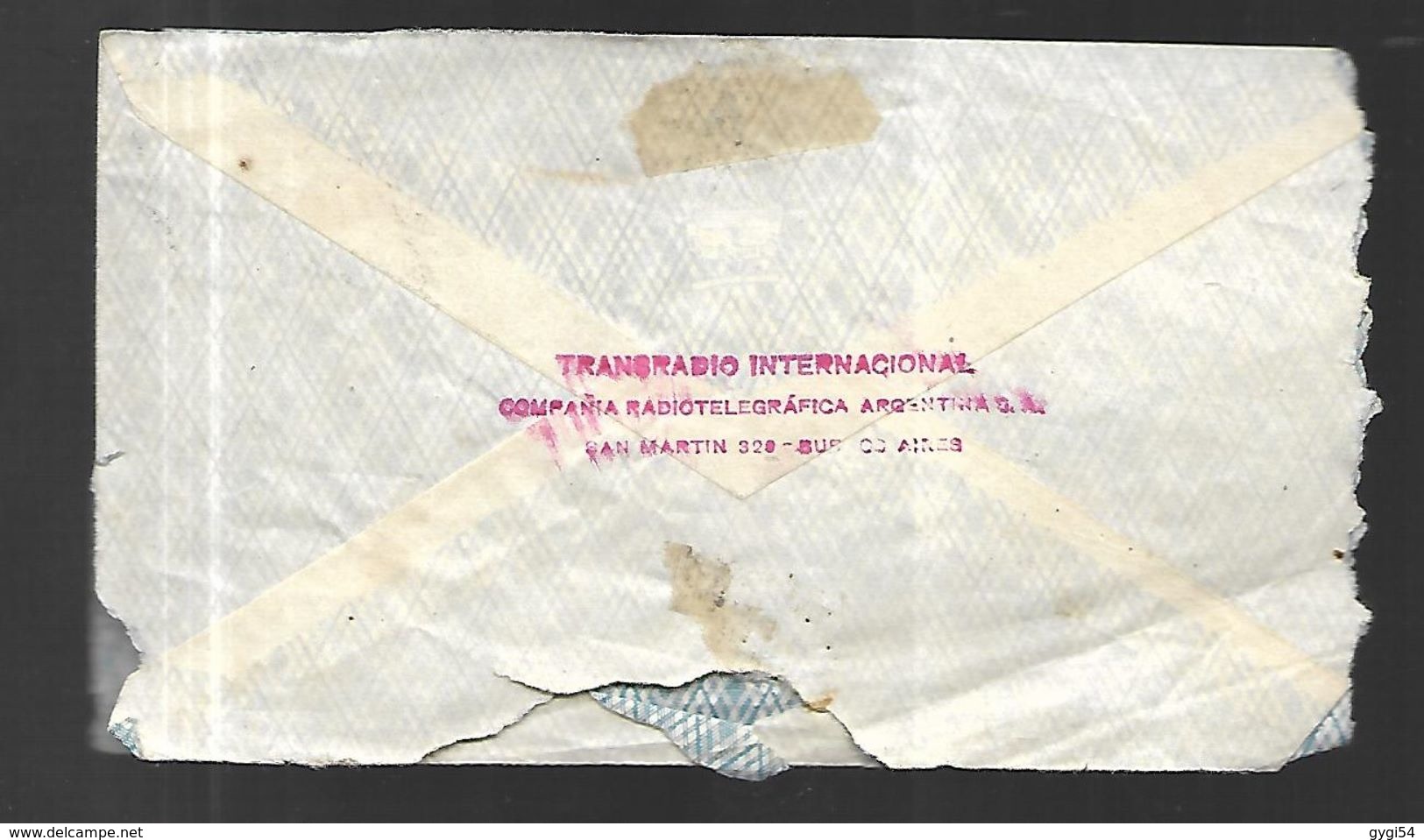 Argentne  Lettre Du 20 Mai 1933 Par Cie Générale Aéropostale  De La Cie Génrale De TELEGRAPHIE  VERS   LONDRES - Lettres & Documents