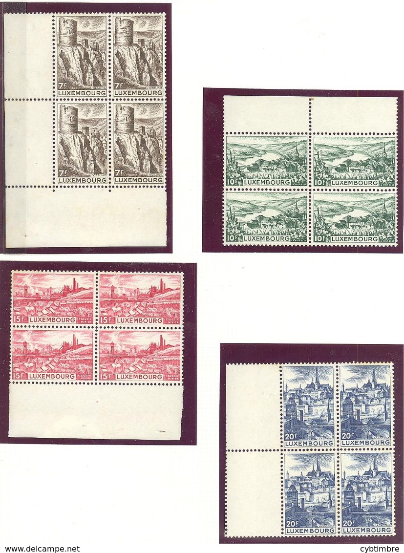 Luxembourg: Yvert N° 406/409**;  MNH - Neufs