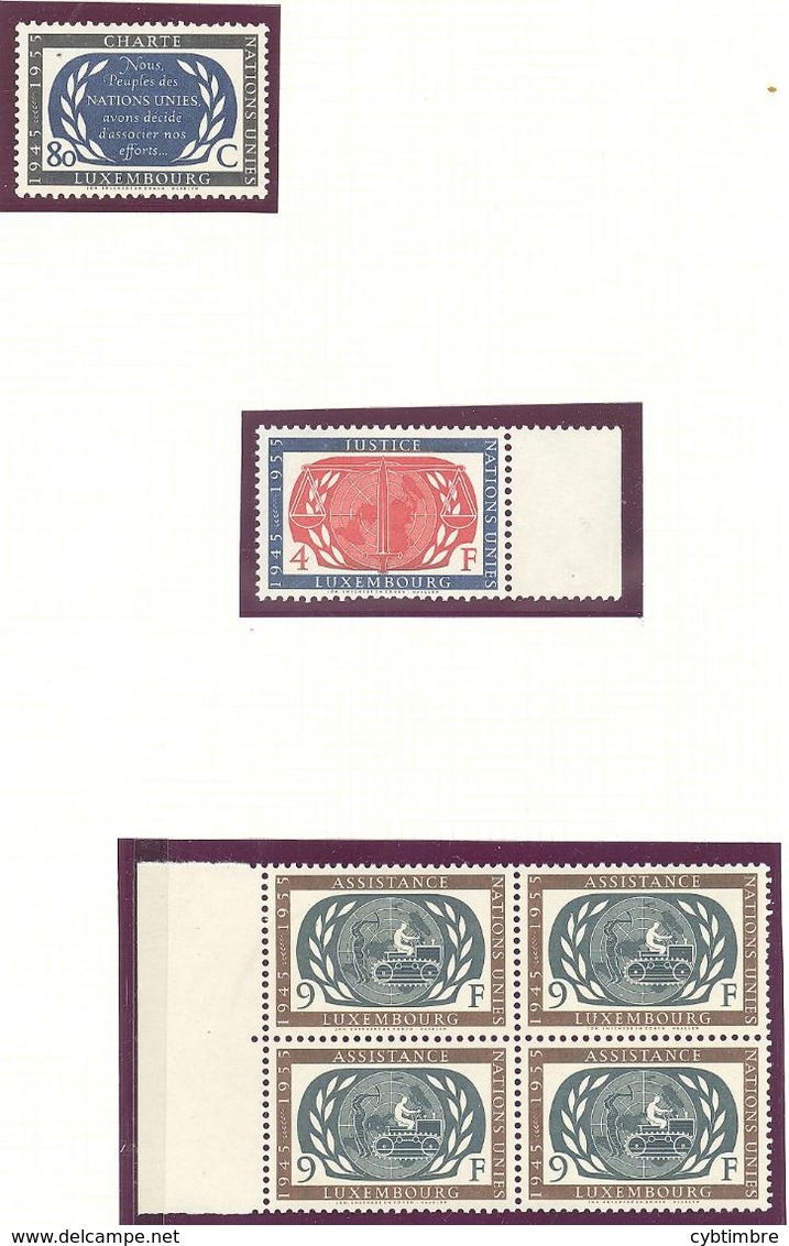 Luxembourg: 3 Valeurs De La Série Yvert N° 496/499**; MNH; - Unused Stamps