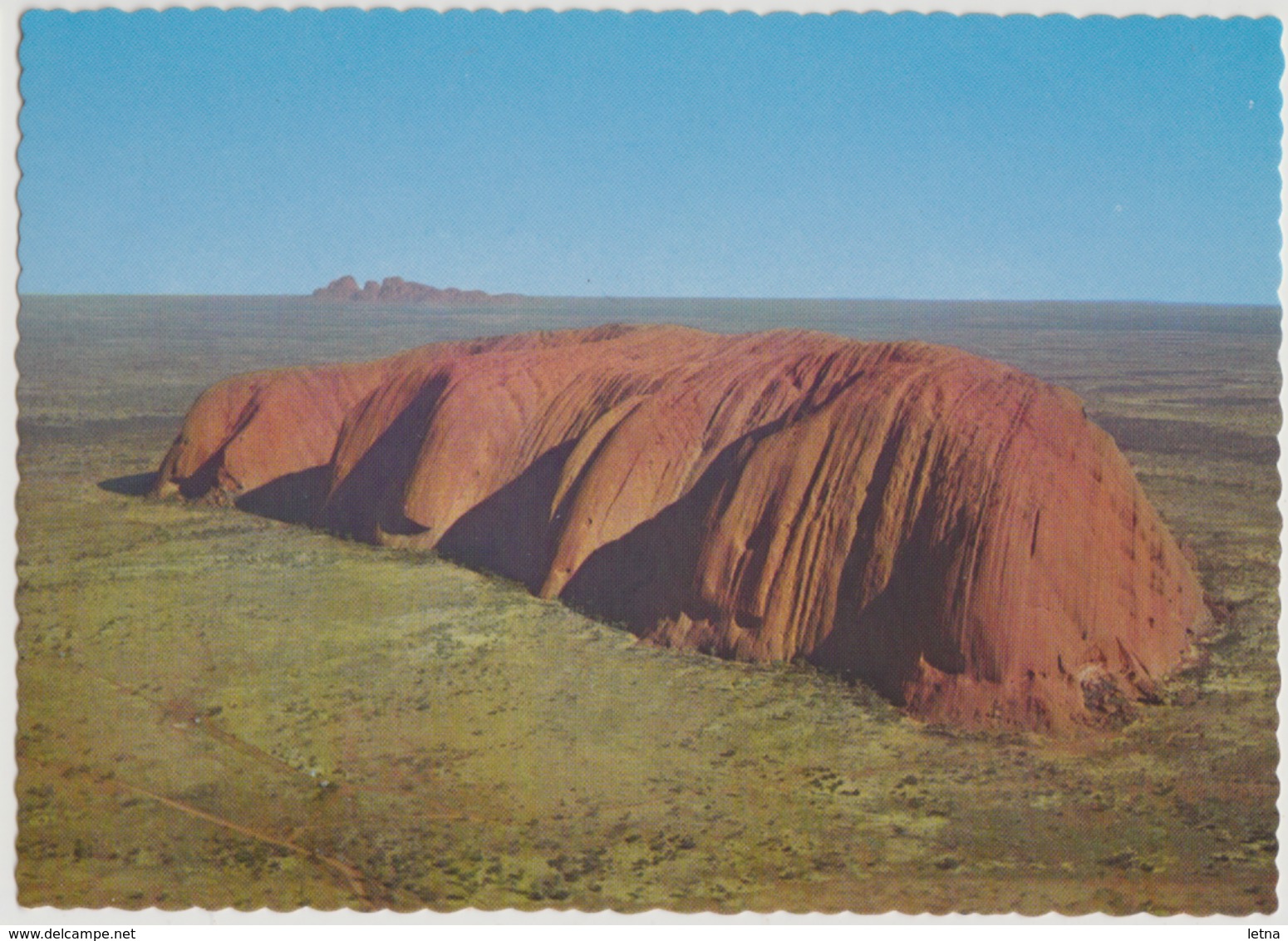 Australia NORTHERN TERRITORY AYERS ROCK & The Olgas Aerial View Nucolorvue CA103 Postcard Used 1979 - Uluru & The Olgas