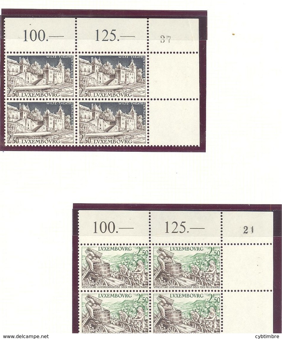 Luxembourg: Yvert N° 551/552**; MNH; - Neufs