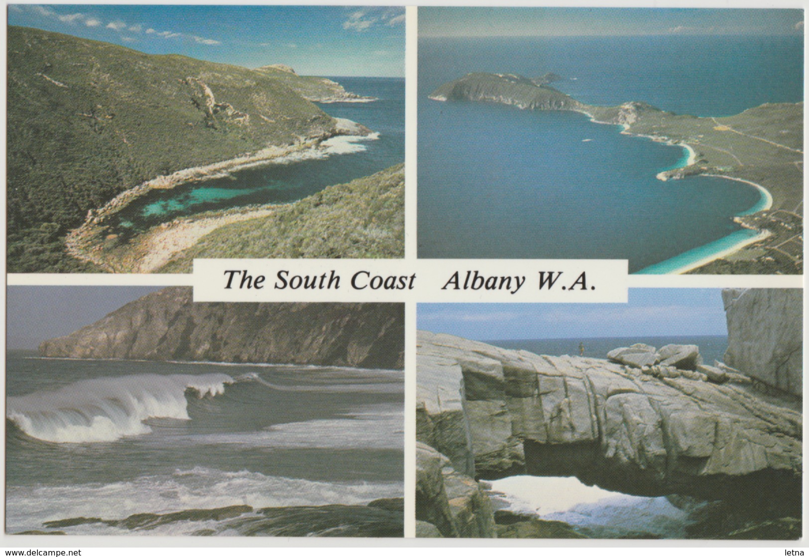 WESTERN AUSTRALIA WA ALBANY South Coast Aerial Coastal Rolsh AL301 Multiview Postcard Used 1983 - Albany