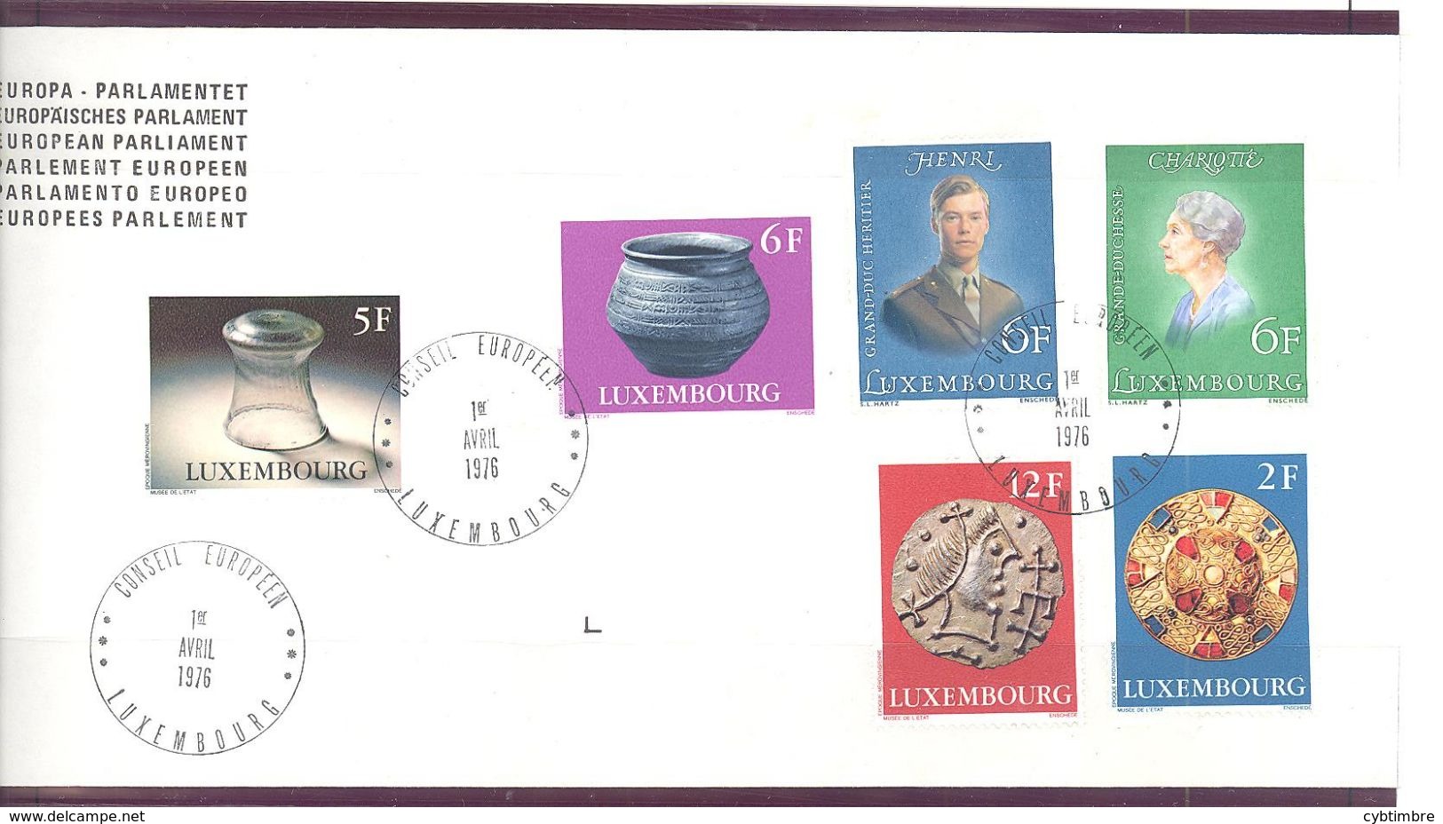 Luxembourg: Yvert N° 872/877 - Covers & Documents