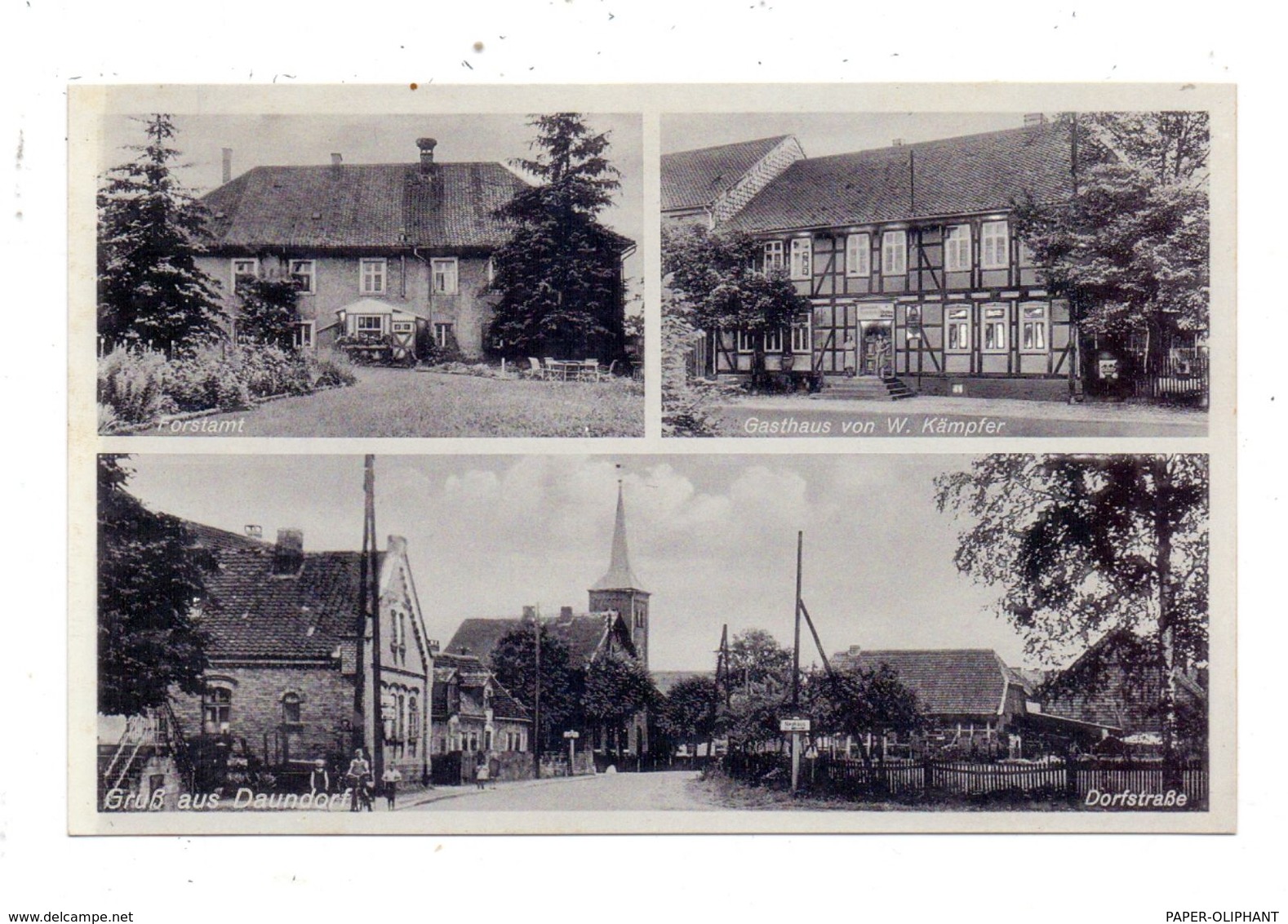 3181 DANNDORF, Dorfstrasse, Forstamt, Gasthaus W. Kämpfer - Helmstedt