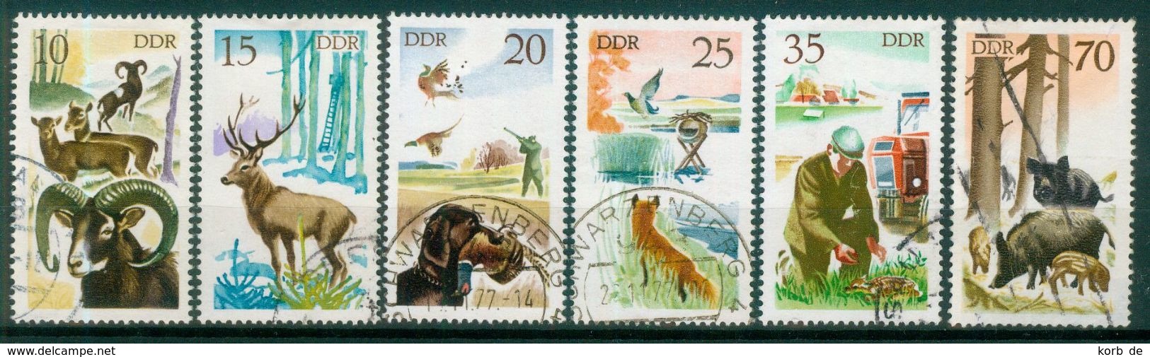 DDR 1977 / MiNr.   2270 - 2275    O / Used   (q1110) - Gebraucht