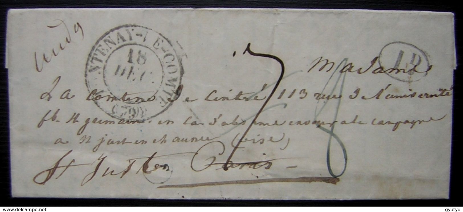 Naufrage De "la Vedette" à Miquelon (1841) Disparition Du Commandant De Cintré, émouvante Lettre De Son Frère à Sa Mère - Manuscrits