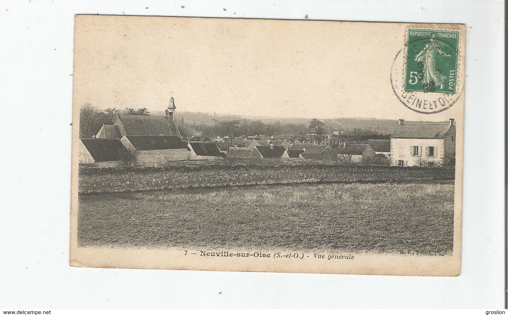 NEUVILLE SUR OISE (S ET O) 7 VUE GENERALE PANORAMIQUE - Neuville-sur-Oise