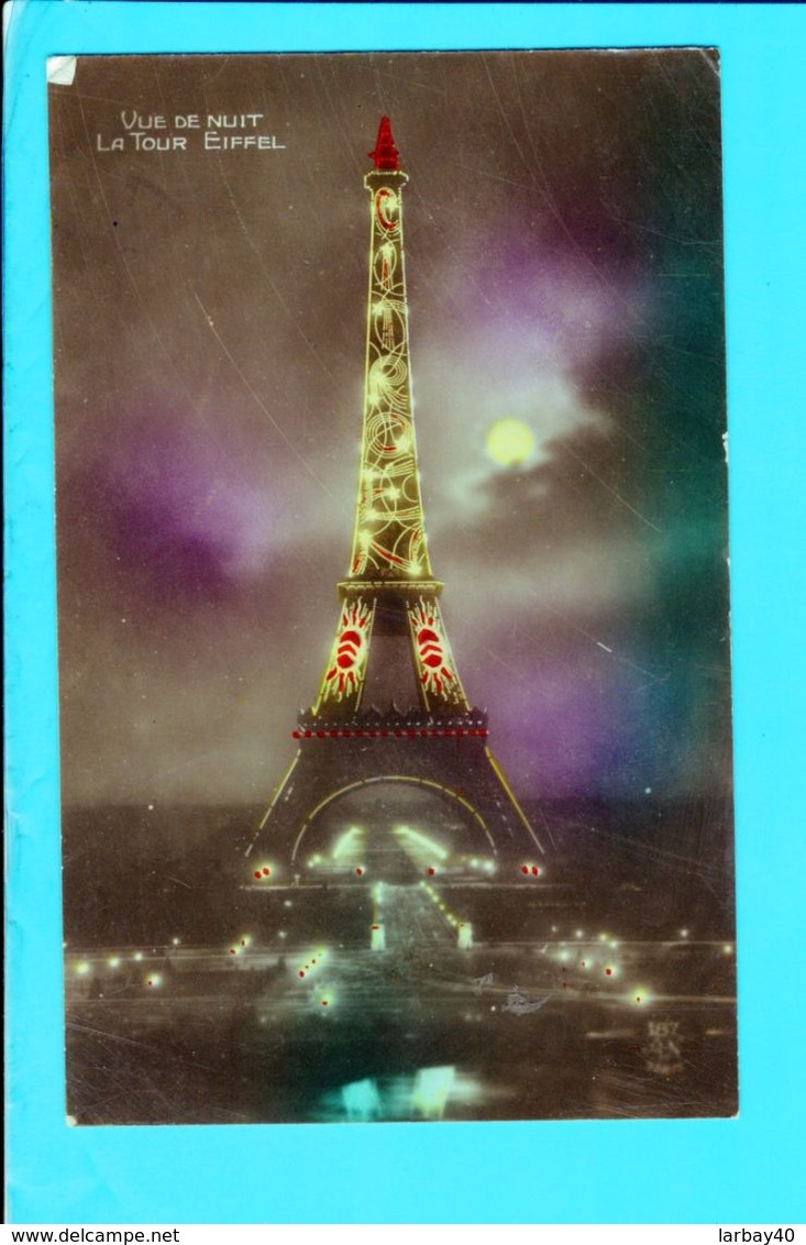 Cpa  Carte Postale Ancienne - Paris Tour Eiffel Citroen - Tour Eiffel