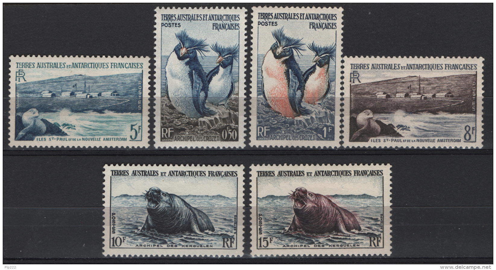 T.A.A.F. 1956 Y.T. 2/7 **/MNH VF - Nuovi