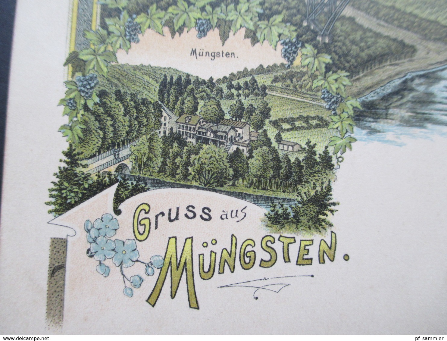 AK Litho Um 1900 Gruss Aus Müngsten. Kaiser Wilhelm Brücke. Küpppelstein - Gruss Aus.../ Gruesse Aus...